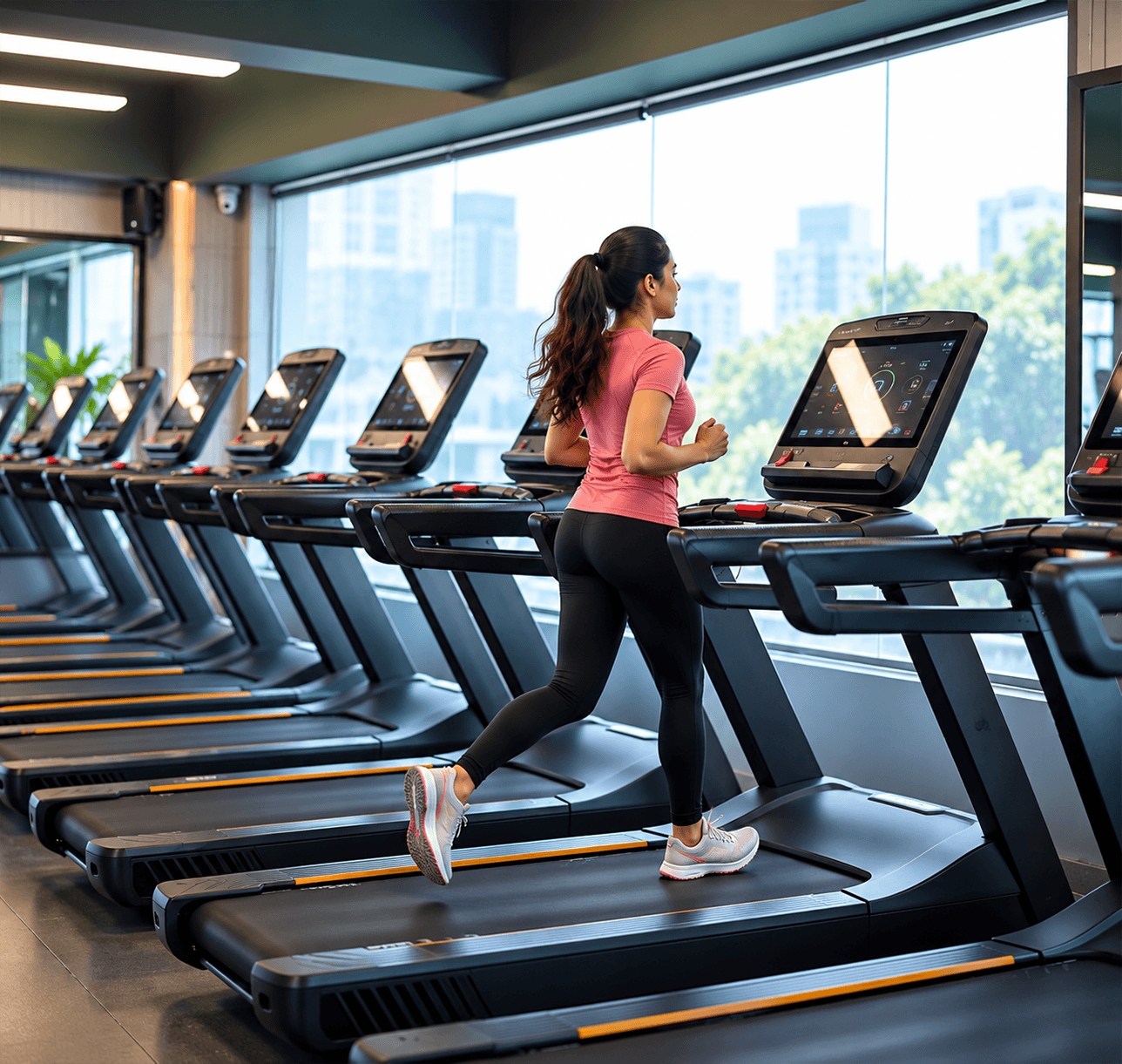 Cardio exercises in the gym